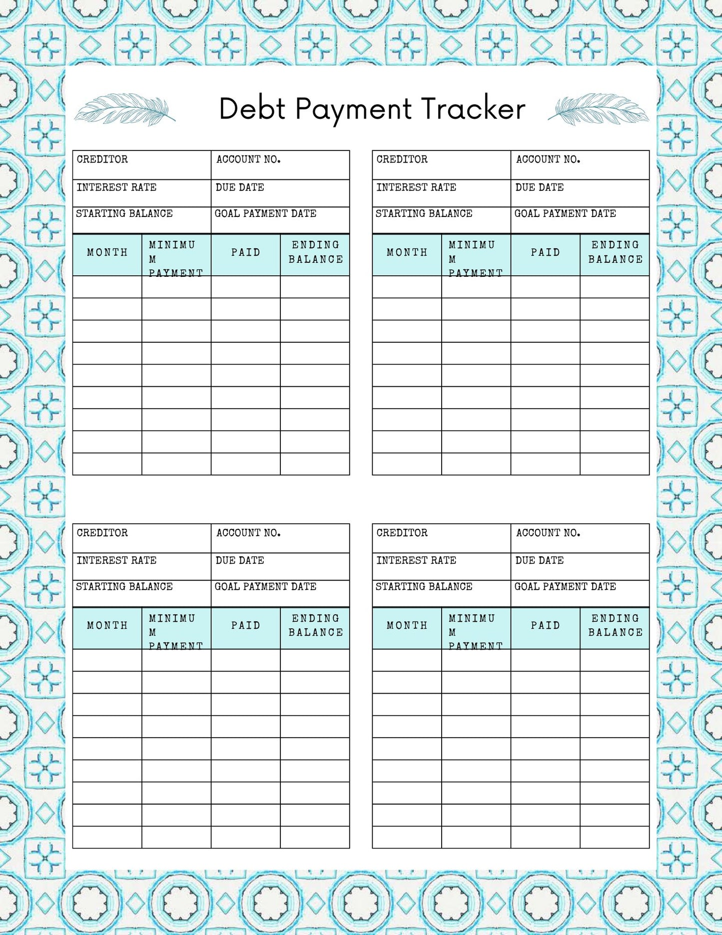 GirlMogul Budget Binder Blue