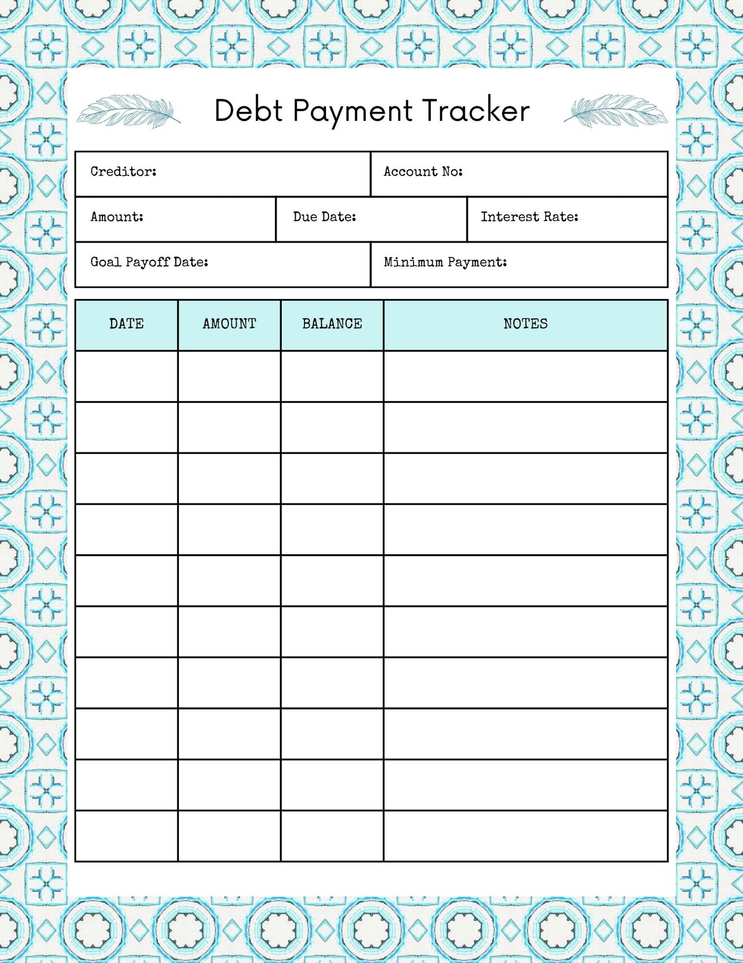 GirlMogul Budget Binder Blue