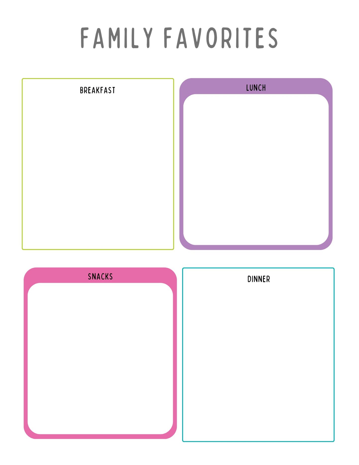 Frugal Foodie Meal Planner