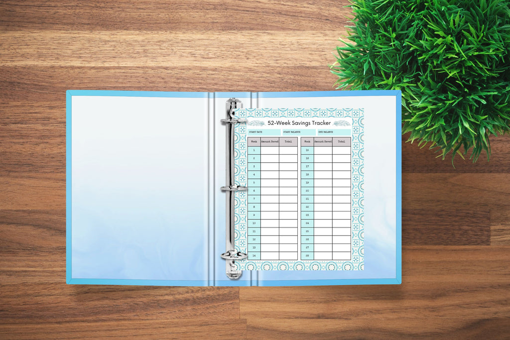 GirlMogul Budget Binder Blue
